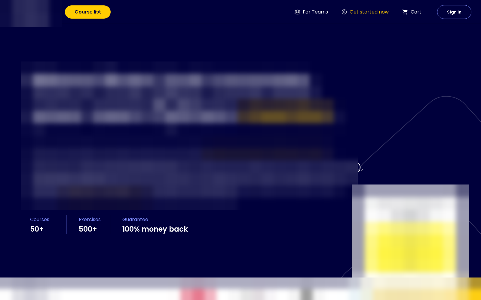 The original homepage, identifying details blurred